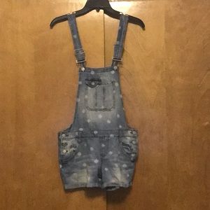 Lei denim shortalls size medium